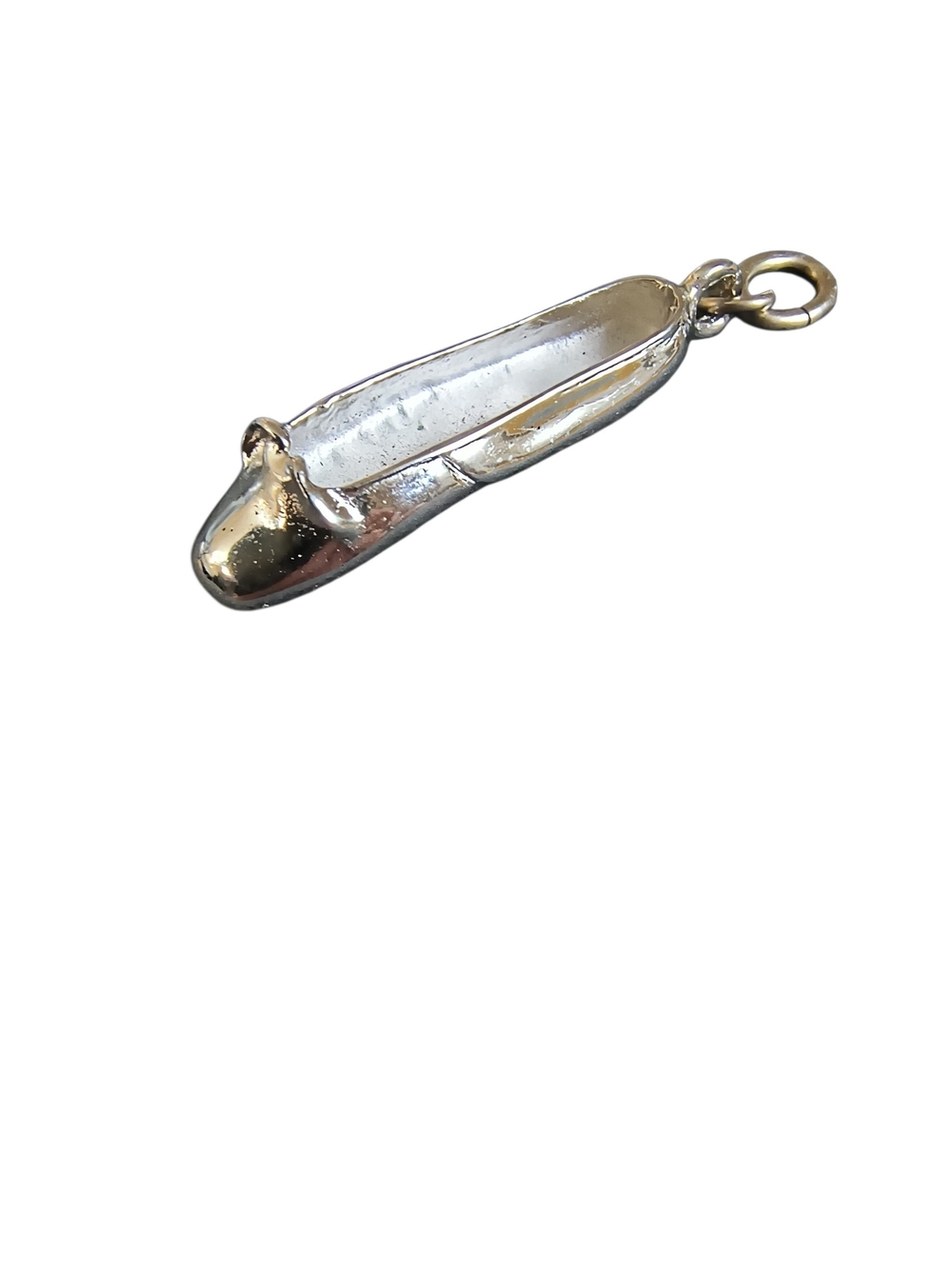 Silver-Tone Detailed Ballet Flat Charm Or Pendant Brand New - Picture 2 of 8